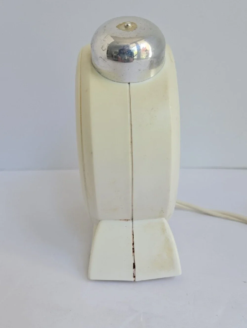 Vtg Sunbeam Electric Alarm Clock Lighted Dial And Timex Bell Sounds T127 White